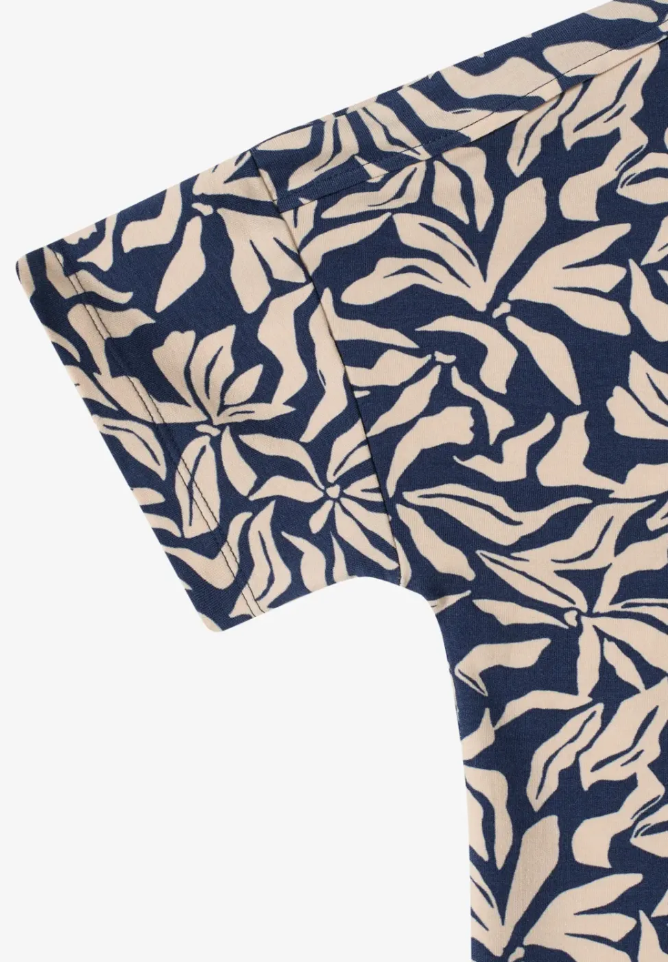 Shirt mit Boatneck und floralem Print