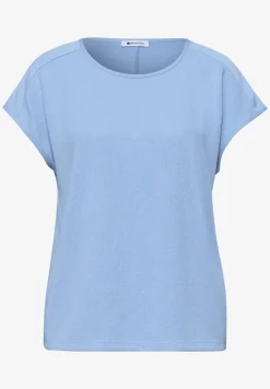 Shirt mit Boatneck und Schulterdetail