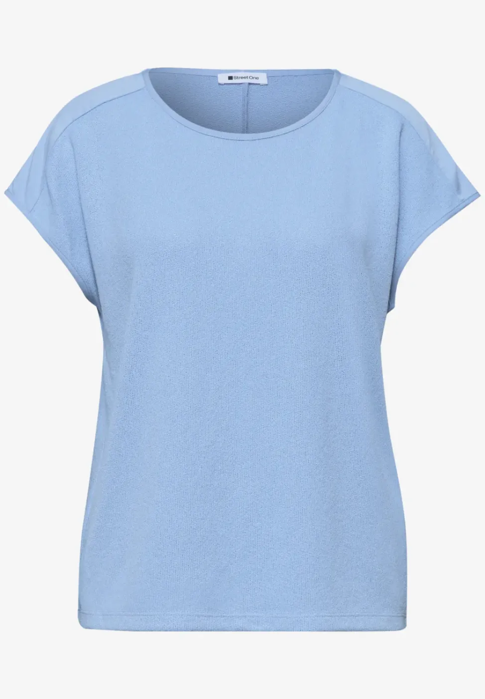 Shirt mit Boatneck und Schulterdetail