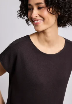 Shirt mit Boatneck und Schulterdetail