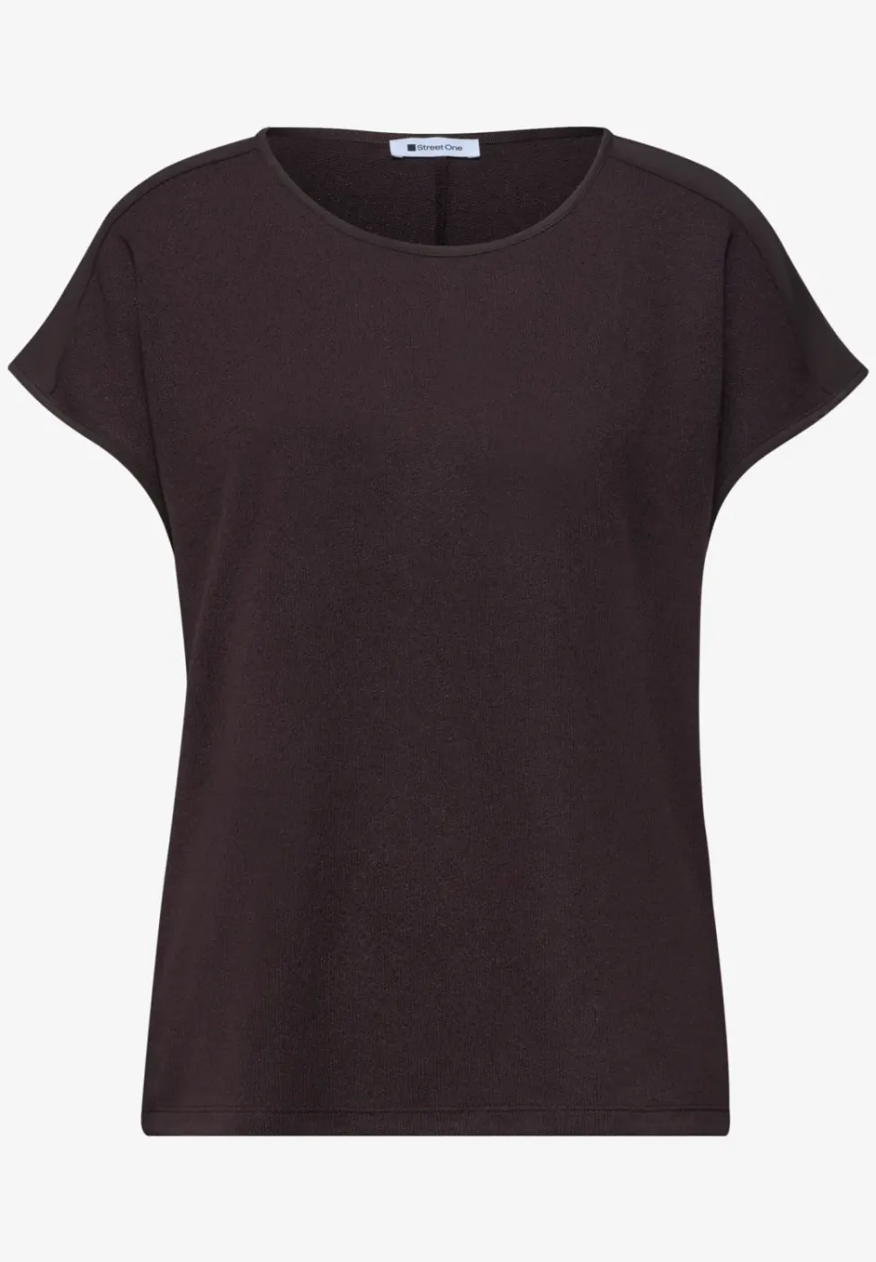 Shirt mit Boatneck und Schulterdetail