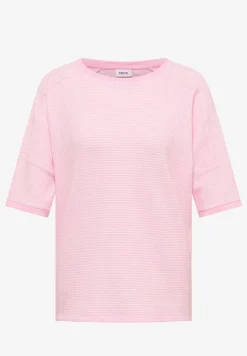 Shirt mit Boatneck und Struktur