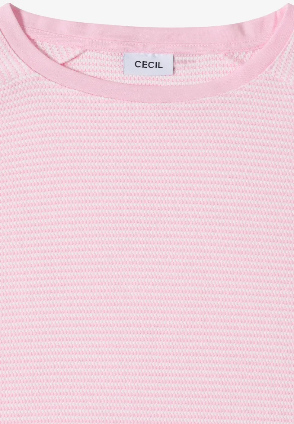 Shirt mit Boatneck und Struktur