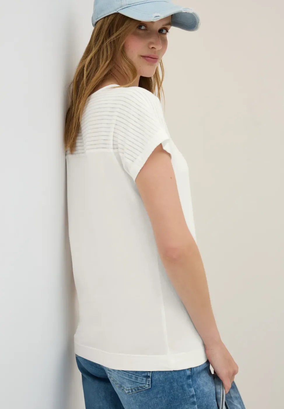 Shirt mit Burn-Out-Details