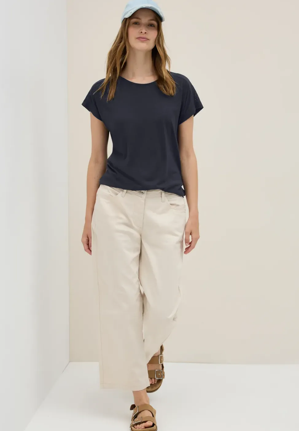 Shirt mit Burn-Out-Details