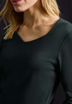 Shirt mit Carrée Ausschnitt