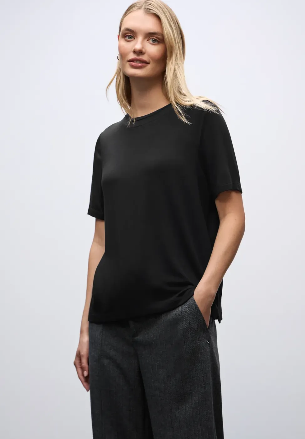 Shirt mit Chiffon-Detail