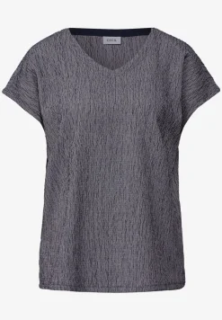 Shirt mit Crepe-Struktur