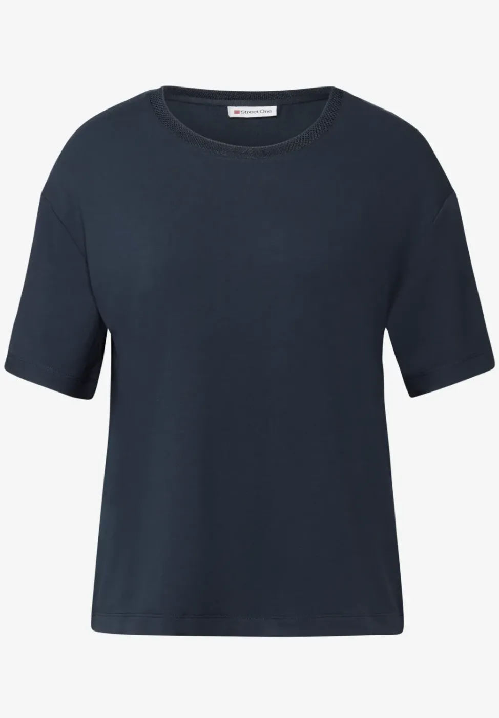 Shirt mit Deko-Ausschnitt