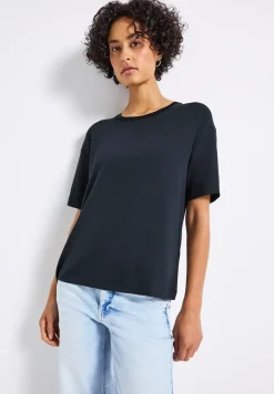 Shirt mit Deko-Ausschnitt