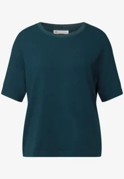 Shirt mit Deko-Ausschnitt