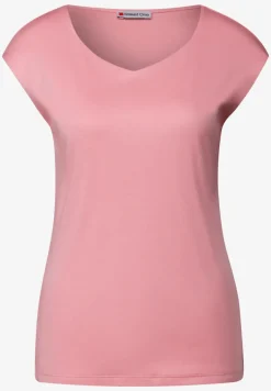 Shirt mit Diamant-Ausschnitt