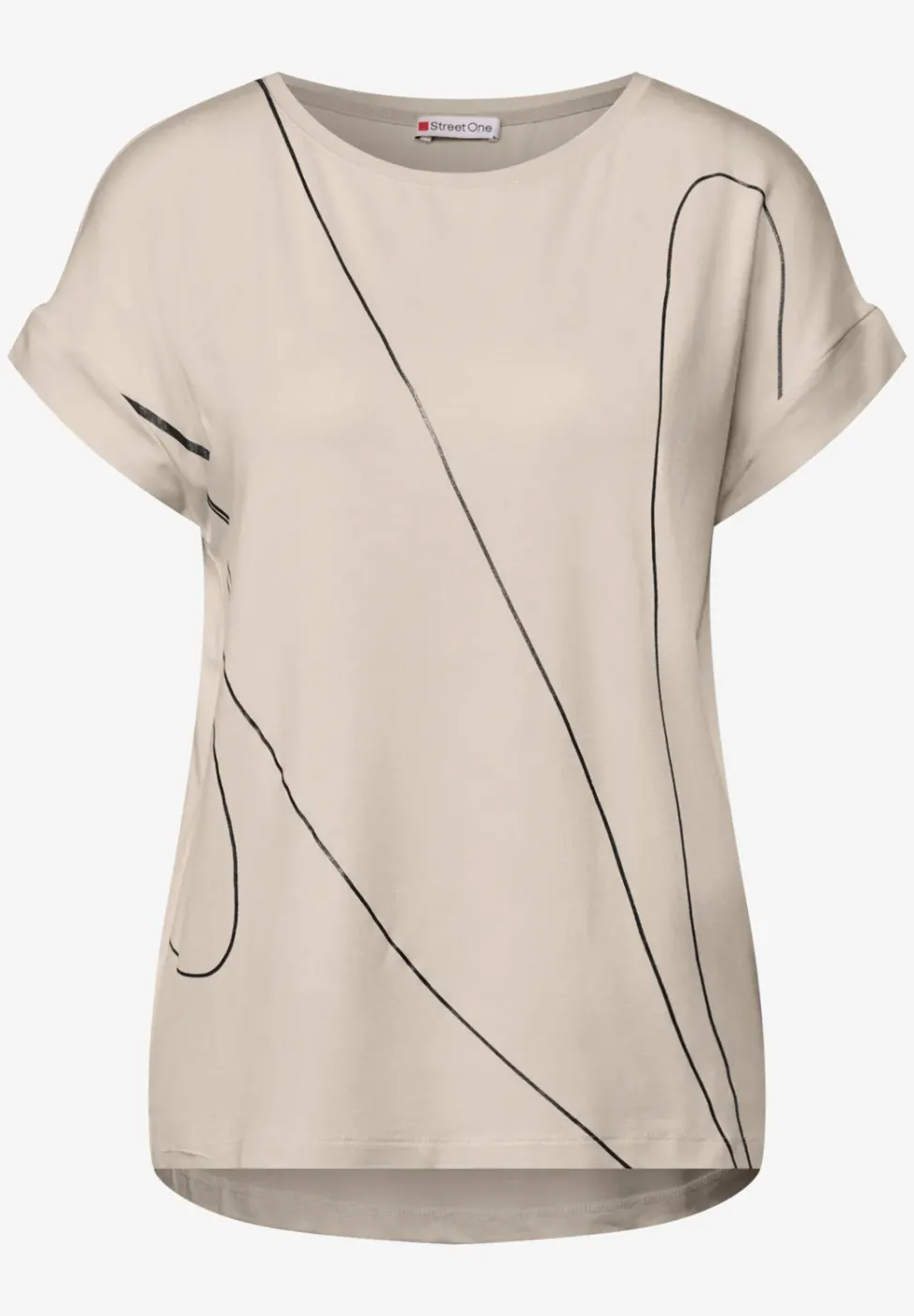 Shirt mit feinen Linien