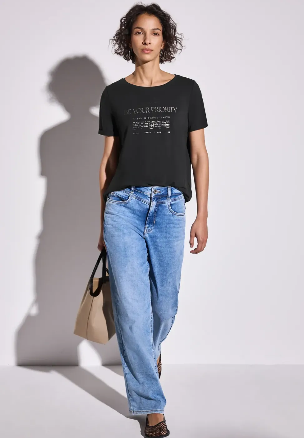 Shirt mit Folien-Wording
