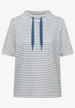 Shirt mit Funnel Neck und Struktur