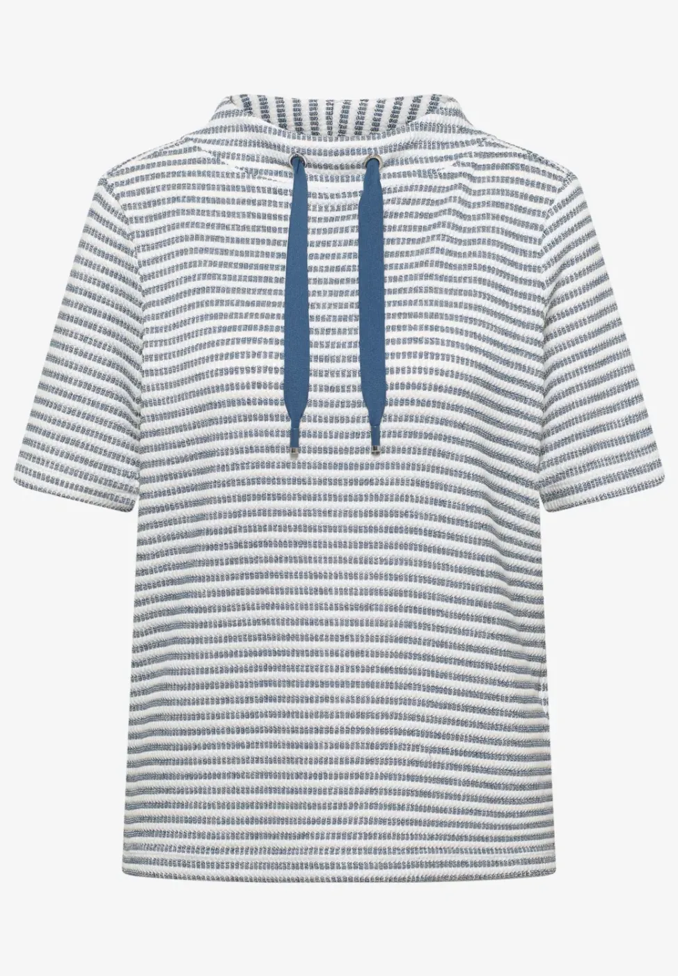 Shirt mit Funnel Neck und Struktur