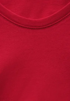 Shirt mit gerundetem V-Neck