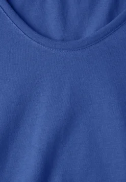 Shirt mit gerundetem V-Neck