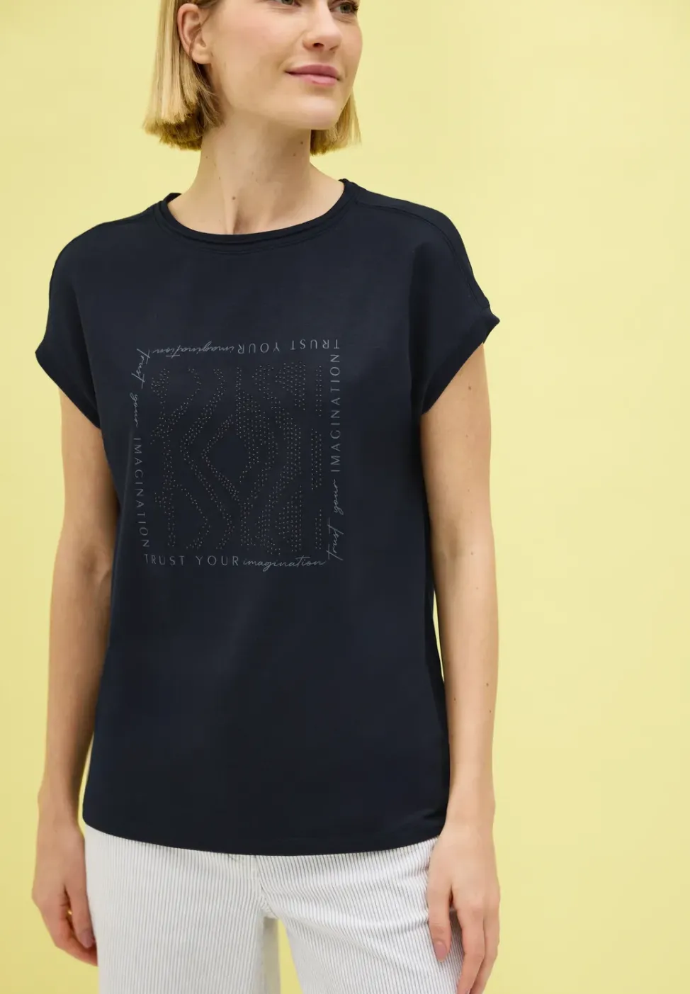 Shirt mit Glitzer-Print