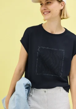 Shirt mit Glitzer-Print