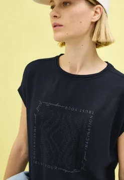 Shirt mit Glitzer-Print