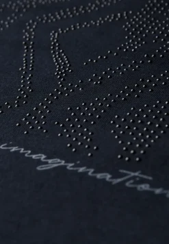 Shirt mit Glitzer-Print