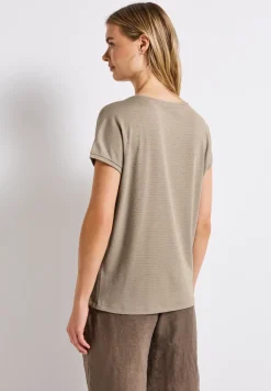 Shirt mit Glitzerstreifen