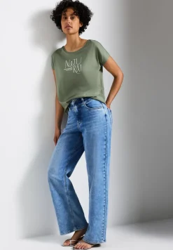 Shirt mit Glitzer-Wording