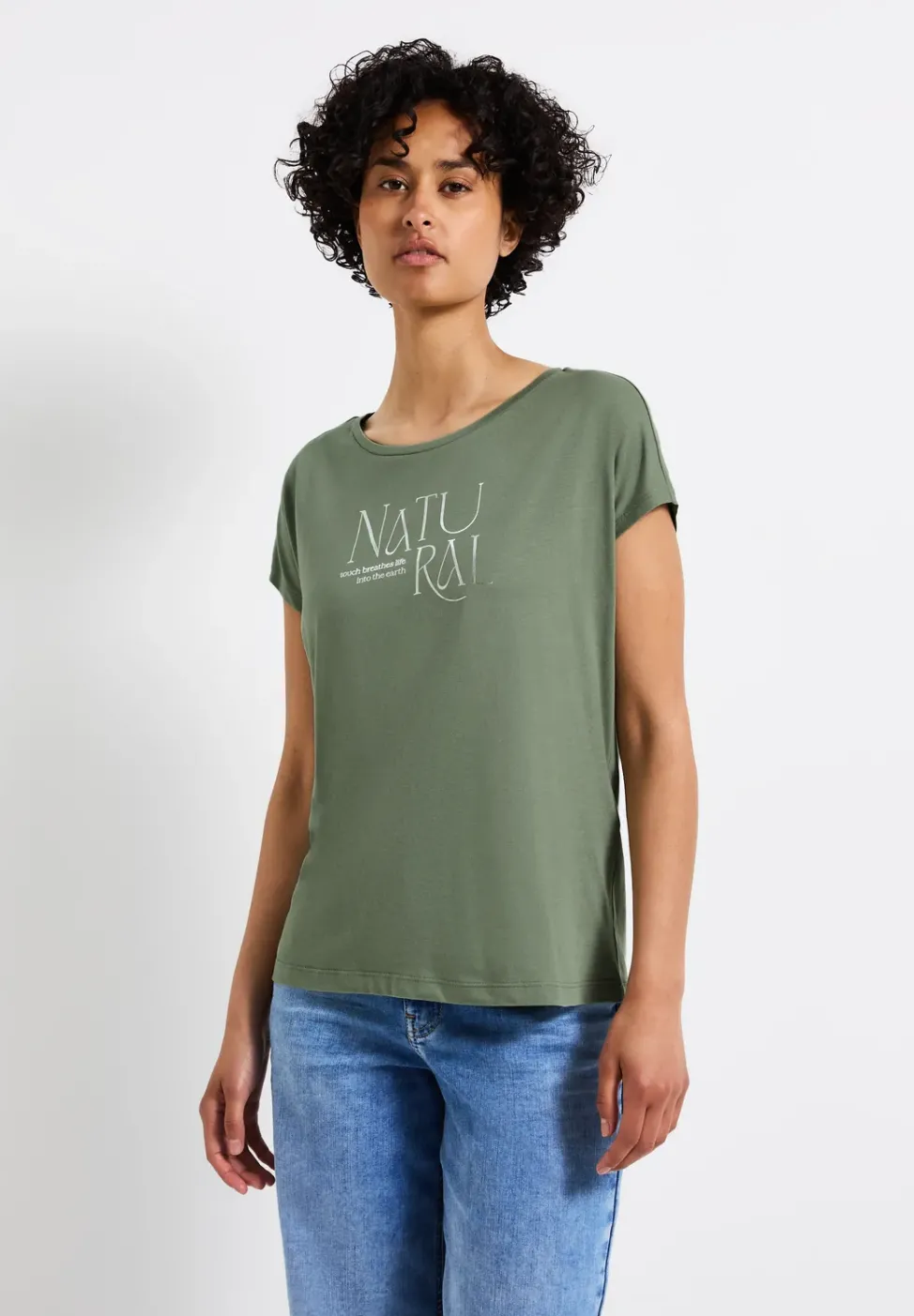 Shirt mit Glitzer-Wording