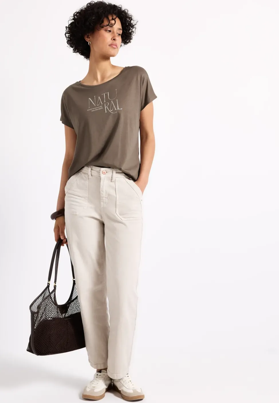 Shirt mit Glitzer-Wording