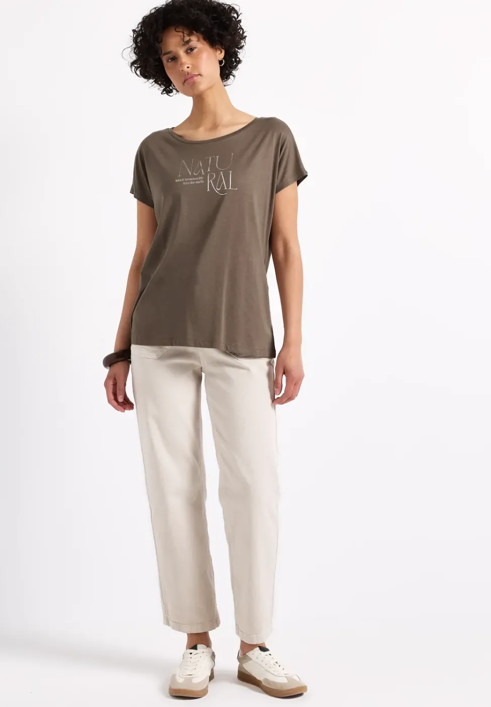 Shirt mit Glitzer-Wording