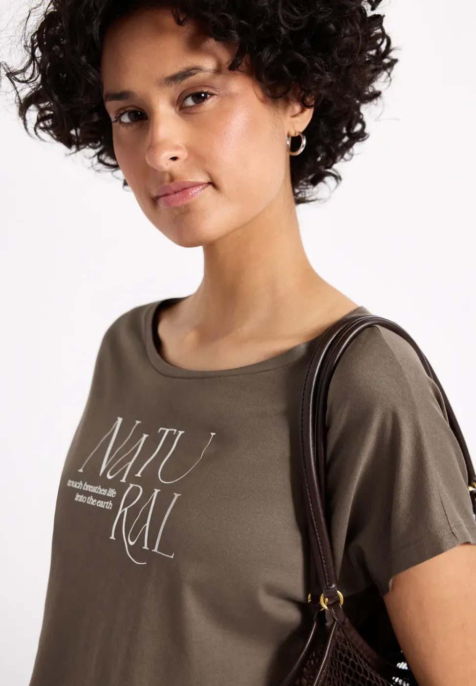 Shirt mit Glitzer-Wording