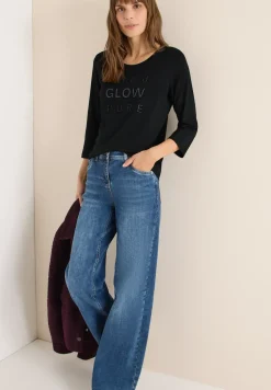 Shirt mit Glitzer-Wording