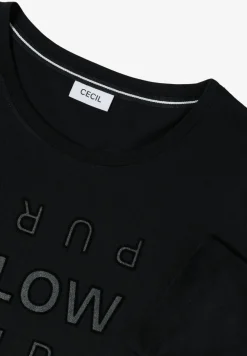 Shirt mit Glitzer-Wording