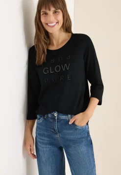 Shirt mit Glitzer-Wording
