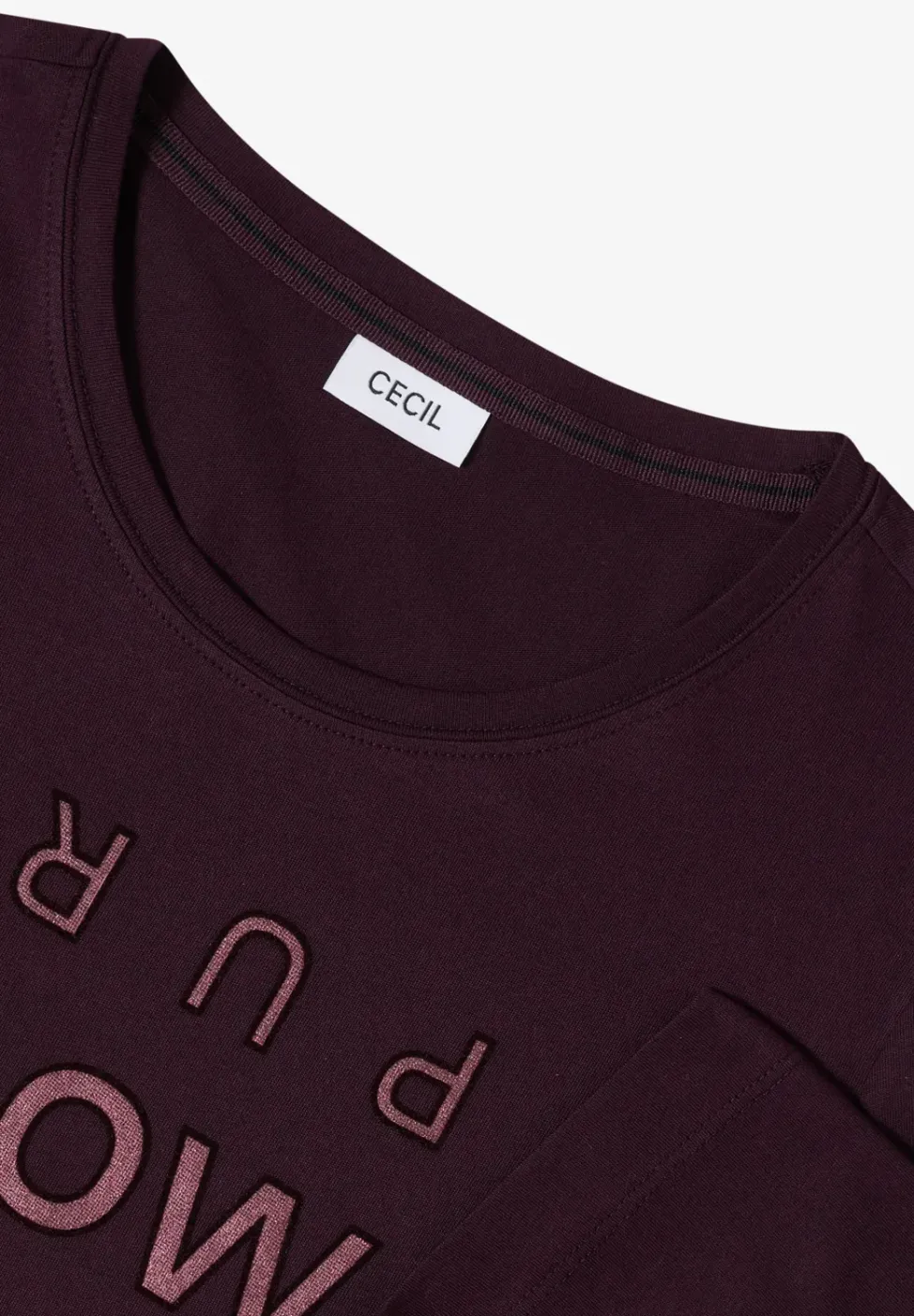 Shirt mit Glitzer-Wording