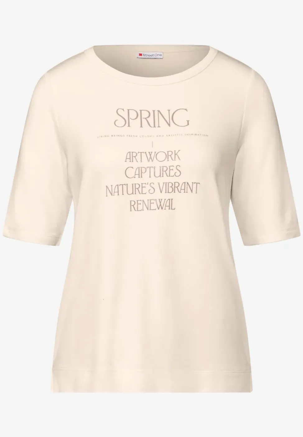 Shirt mit glänzendem Wording