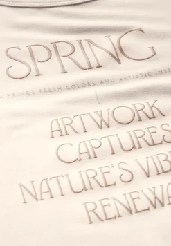 Shirt mit glänzendem Wording