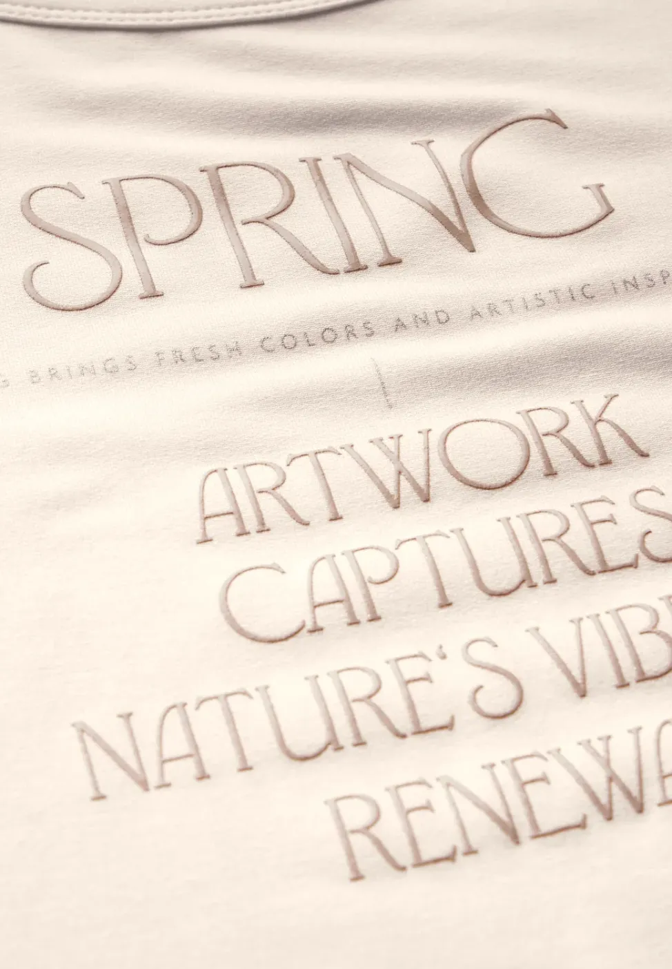 Shirt mit glänzendem Wording