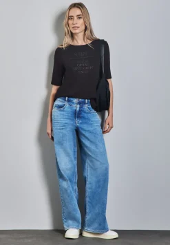 Shirt mit glänzendem Wording