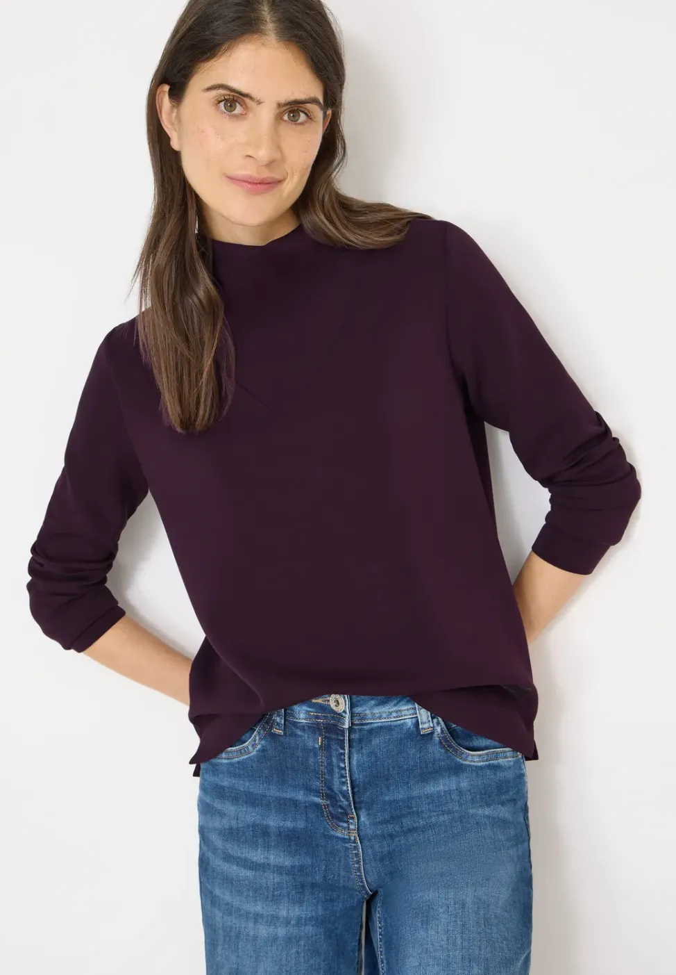 Shirt mit großem Kragen