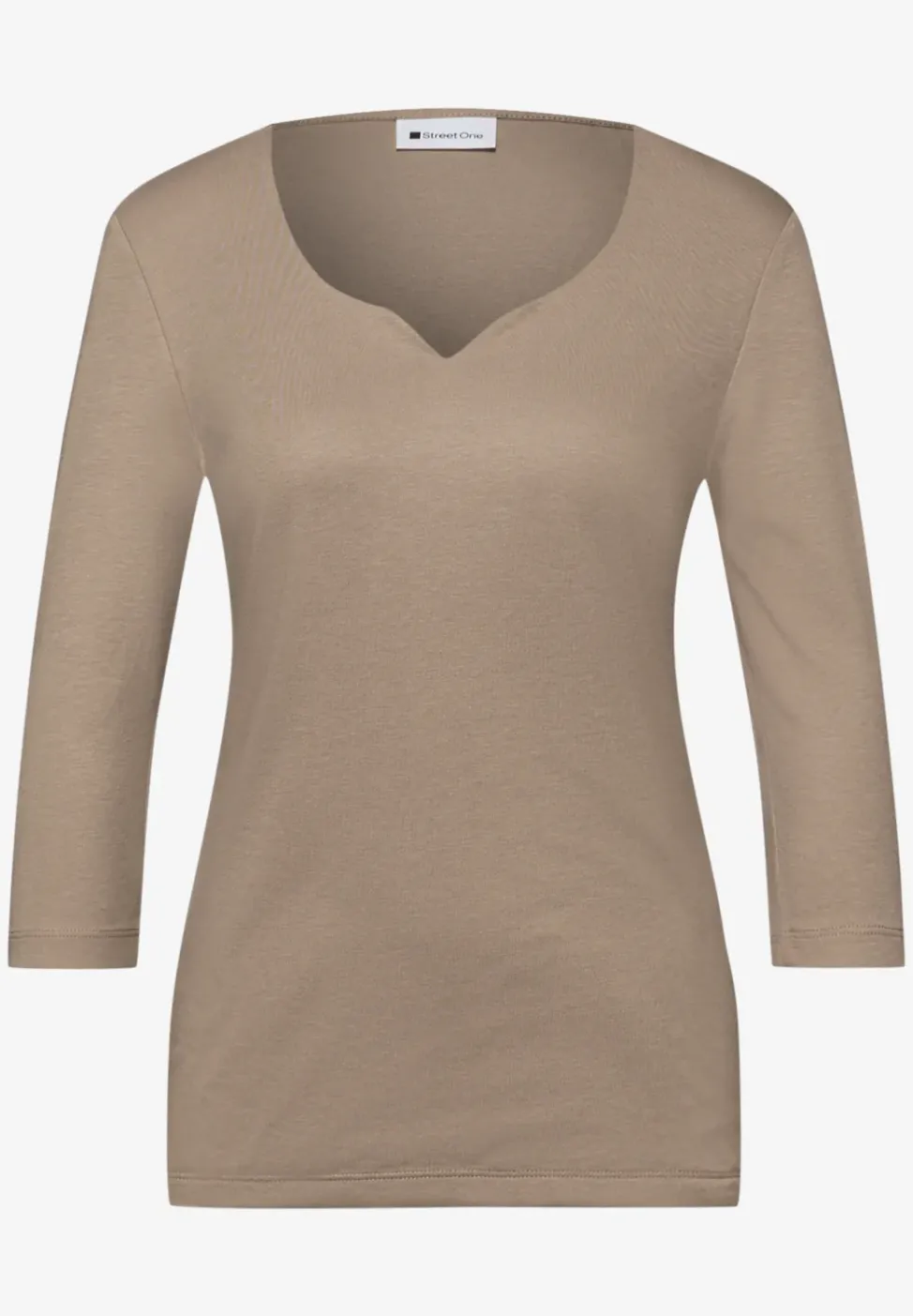 Shirt mit Herzausschnitt