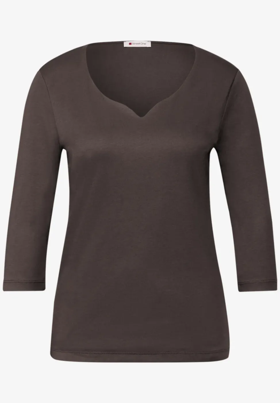 Shirt mit Herzausschnitt