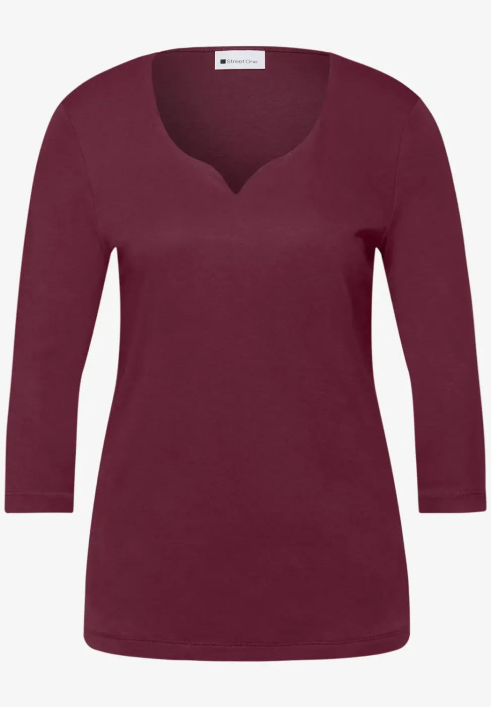 Shirt mit Herzausschnitt
