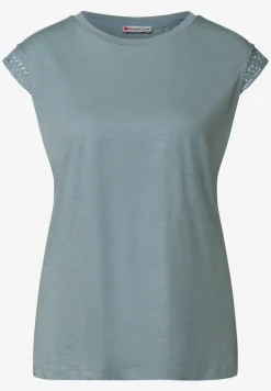 Shirt mit Häkeldetails