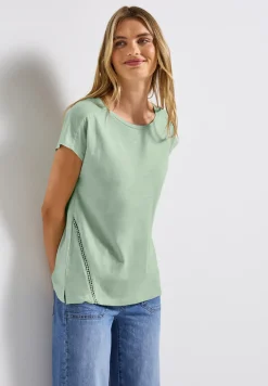 Shirt mit Häkeldetails