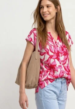 Shirt mit Knopfleiste und Print