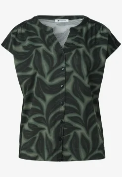Shirt mit Knopfleiste und Print