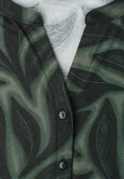 Shirt mit Knopfleiste und Print