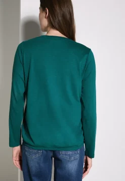 Shirt mit Knoten am Saum